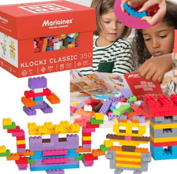 MARIOINEX Prožni mehki gradniki Marioinex Classic, 350 kosov