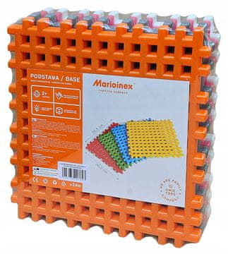 shumee Marioinex Podstavki za gradbene kocke v obliki vafljev, 4 kosi, 36,5 x 36,5, nove barve