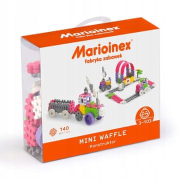 MARIOINEX Marioinex Mini konstruktorske rezine, 140 kosov, deklice