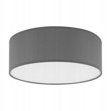 TK Lighting TK Lighting Rondo okrogla stropna svetilka 45 cm siva 4x E27 blago