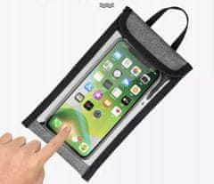 shumee Torba za okvir kolesa z ovitko za pametni telefon, siva, dva predelka