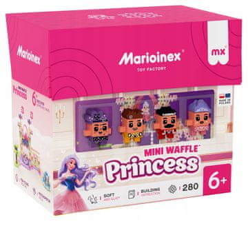 MARIOINEX Mini vafelj Marioinex princesa, kraljeva pustolovščina 280 kosov 4 figure