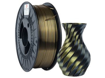 shumee 3DPower PLA svileni dvojni filament 1,75 mm zlato/črn 1 kg