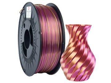 shumee Filament 3DPower PLA svileni dvojni 1,75 mm zlata/roza 1 kg
