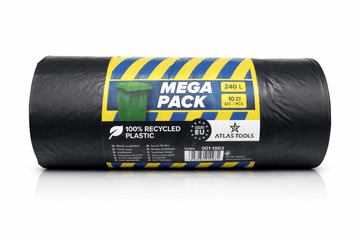 Atlas Atlas tools vreče za smeti univerzalne, trpežne, velike, 100x150cm, 240l, 10 kosov