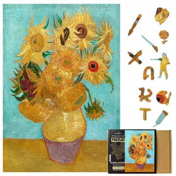 shumee Van Gogh Sončnice XL Puzzle | Darilna umetniška zbirka sestavljank