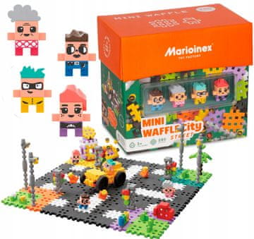 MARIOINEX Konstruktor Marioinex Wafle City street 280sz 4fig