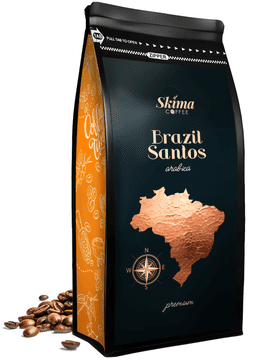 shumee Kavna zrna 1kg brazil santos 100% arabica sveže pražena + brezplačno
