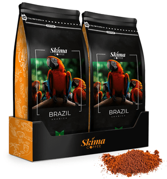 shumee Mleta kava 500g x2 Brazilija 100% Arabica Sveže pražena 1kg + brezplačno