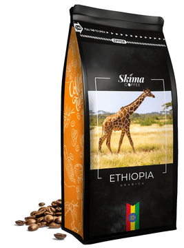 shumee Kavna zrna 1kg Etiopija 100% Arabica Sveže pražena za espresso aparat + gratis