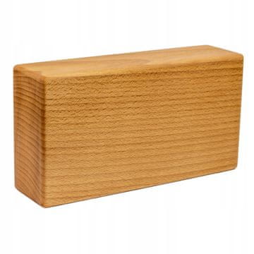 shumee Joga Pilates kocka iz naoljenega lesa 22,5 x 12 x 6 cm, vrhunska bukev