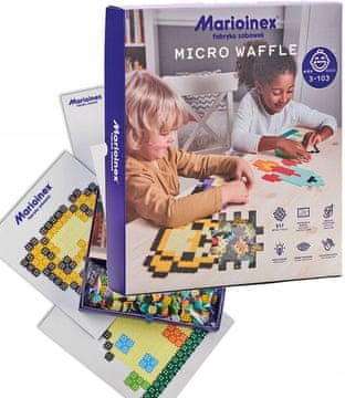 shumee Marioinex Micro Waffle 817 kosov, predšolski komplet, slikovna sestavljanka, delovni list