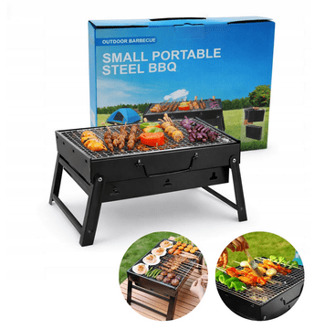 shumee Turistični žar na oglje, vrtni, kovček, prenosni, zložljivi, BBQ