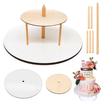 Brand4Cake 2-nadstropno stojalo za torto 34/20 cm Brand4Cake
