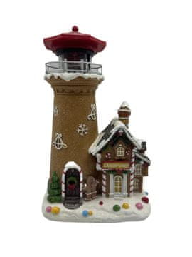 shumee Božična glasbena skrinjica StarryLights - stolp z LED hišico