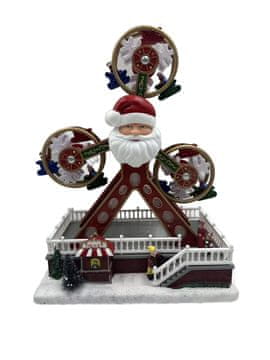 shumee Božična glasbena skrinjica StarryLights - panoramsko kolo z LED lučkami