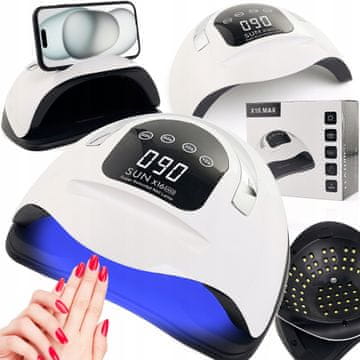 shumee Svetilka ZA UV hibridne gel nohte SUN X16 LCD dual LED 320W, najnovejši model