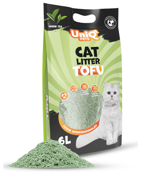 UNIQ Uniq Pets biorazgradljivo mačje stelje iz tofuja 2,5 kg z zelenim čajem