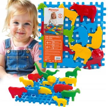 MARIOINEX Marioinex Mini Zwierzynie Wafle - gradbeni bloki 14 kosov