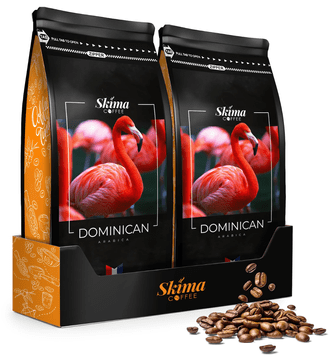 shumee Kavna zrna 1kg x2 Dominikanska republika 100% Arabica Sveža za espresso aparat SkimaCoffee + gratis