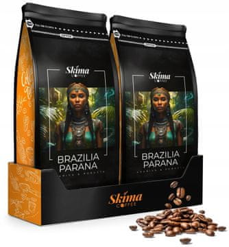 shumee Kavna zrna 2x1kg brazilska parana, sveže pražena za espresso aparat + gratis