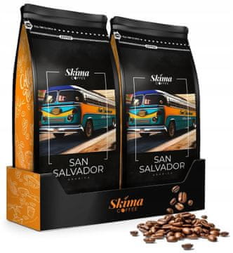 shumee Kavna zrna 1kg x2 SAN salvador 100% Arabica Fresh za espresso aparat + gratis