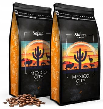 shumee Kavna zrna 1kg x2 Mexico City 100% Arabica Sveže pražena za espresso aparat + brezplačno