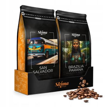 shumee Kavna zrna 1kg x2 Brazilija Parana/SAN Salvador Sveža za espresso + gratis