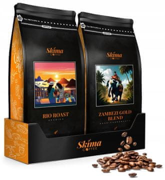 shumee Kavna zrna 1kg x2 RIO roast/zambezi gold blend Fresh for espresso + gratis
