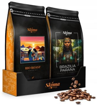 shumee Kavna zrna 1kg x2 brazilska parana/RIO pražena sveža za espresso aparat + brezplačno