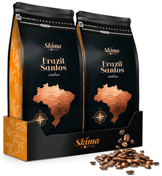 shumee Kavna zrna 1kg x2 brazil santos 100% arabica sveže pražena + gratis