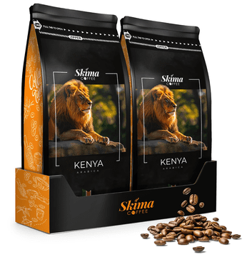 shumee Kavna zrna 1kg x2 Kenija 100% Arabica Sveže pražena za espresso aparat + brezplačno