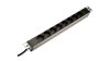 PDU 19 Rack razdelilnik, 8x Schuko vtičnice, 2,0 m, 1x Unischuko vtič, 16 A, aluminij DN-95401