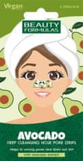 Beauty Formulas Beauty formulas Nose Pore Strips Deeply Cleansing Nose Strips - Avokado 1 paket - 6 kosov