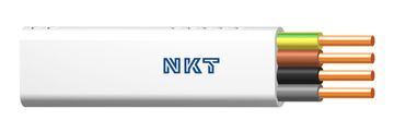 shumee Ploščati električni kabel YDYp 4x1,5 lumna modra žica żo 450/750V NKT 172153017C0100