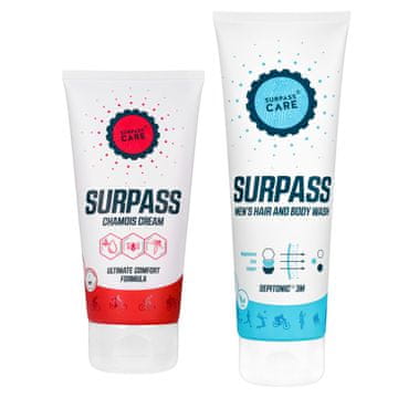 shumee Kolesarski paket Surpass MEN'S - gel za prhanje in krema iz gamse kože (250+170 ml)