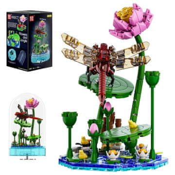 MOULD KING Mold King 10106 Glasbena skrinjica Dragonfly 396 kock Svetleča dekoracija