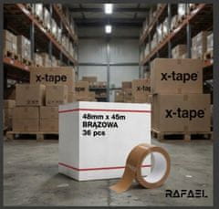 Smart Rafael pakirni trak 48 mm PP rjav 45 m akril 1 kos za pakiranje v kartone