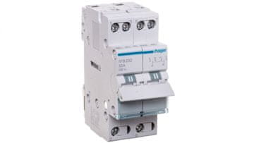 Hager Modularno stikalo za napajanje I-0-II (omrežni generator) 32A 2P SFB232