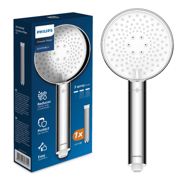 Philips Philips ASH1516CH kromiran filter za tuš. Filtrirana voda za kopel.