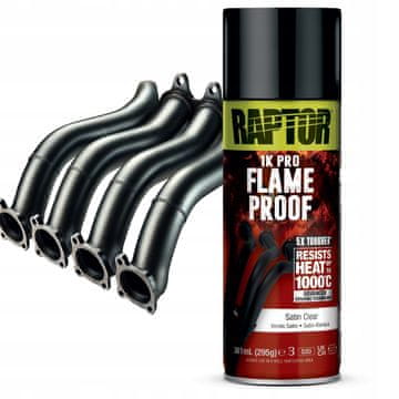 shumee Raptor ognjevarni lak v spreju, prozoren, polmat, satenast, 1000°C