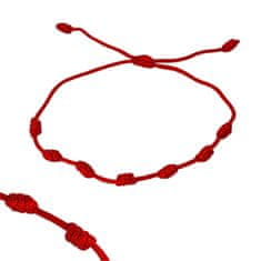 shumee Zaščitna zapestnica s 7 vozli in rdečimi vrvicami, amuletom Kabale