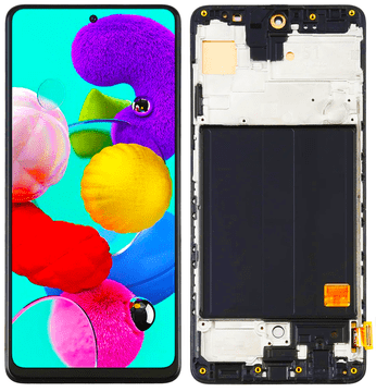 shumee LCD zaslon na dotik za Samsung Galaxy A51 SM-A515 Incell Frame