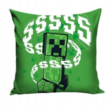 Carbotex Prevleka za vzglavnik Minecraft Creeper z licenco Green Gaming