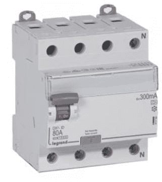 LEGRAND 4P 80A 0,3A diferencialno varovalko tip A P304 DX3 411782