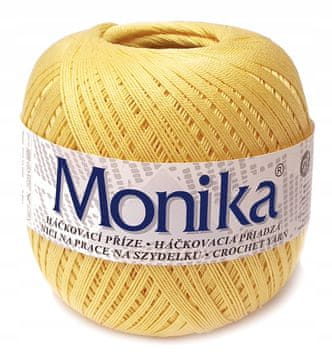 shumee Monika bombažna vrvica, podobna maxi, 550 m, rumena, 1144