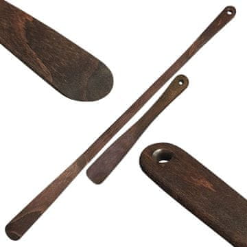 shumee Komplet lesenih ročk za čevlje 27 cm 64 cm rjave barve