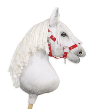 BB Nastavljiva ovratnica za konje Hobby Horse A3 - rdeča
