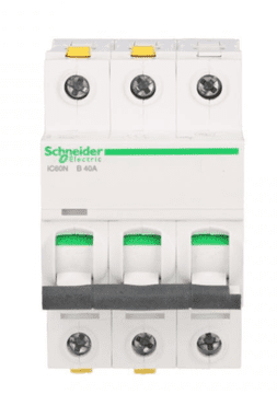 Schneider Odklopnik 3P B 40A 6kA AC iC60N-B40-3 Acti9 A9F03340