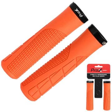 PROX Ročaji za kolo Prox GP-34, 130 mm, vrtljivi, oranžni